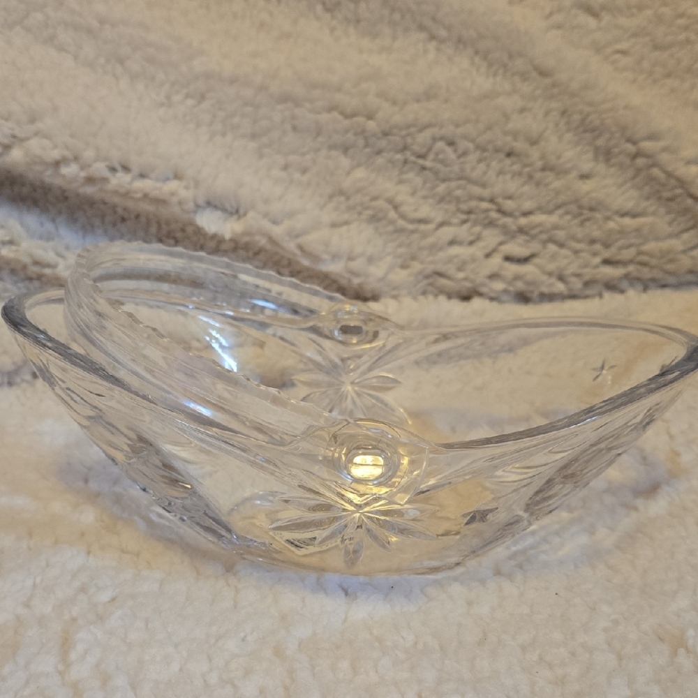 Mikasa Clear Glass Oval Basket